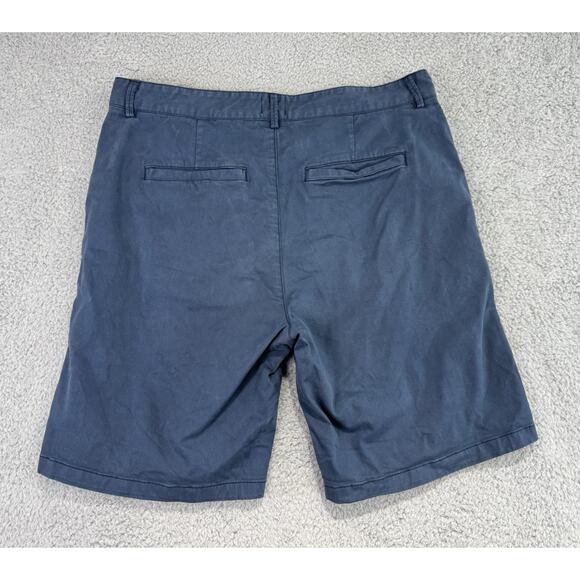 Flint And Tinder Chino Shorts Mens 34 Navy Huckberry Stretch Casual - Picture 9 of 11
